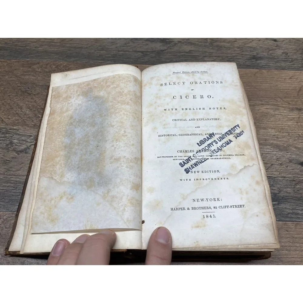 SELECT ORATIONS OF CICERO‎ by Cicero; Charles Anthon - 1841 - Classics - Leather